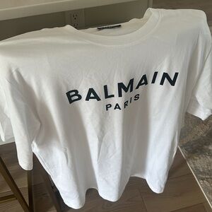 Balmain Paris - Men’s White Tshirt : Large